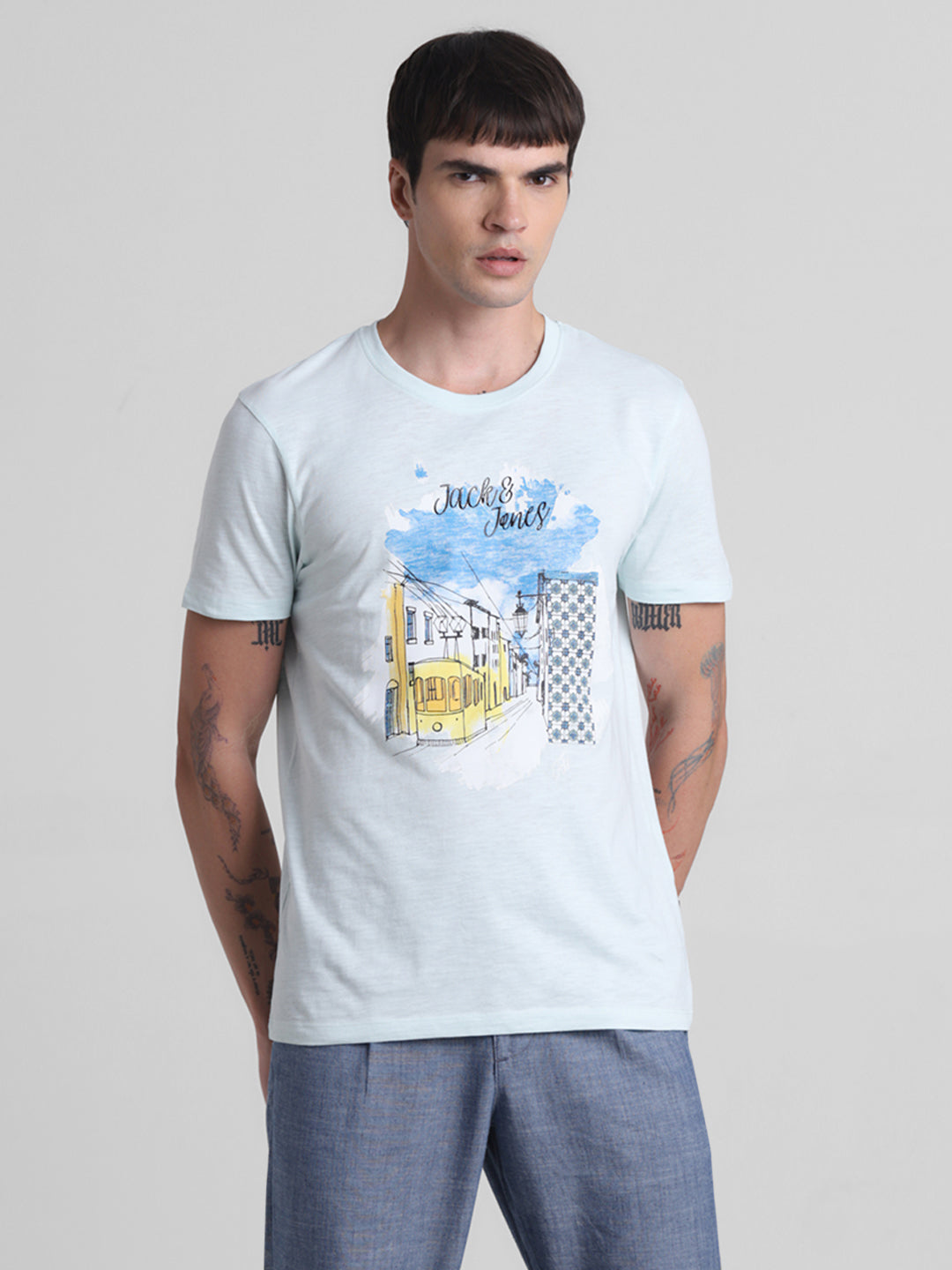 Landscape Printed Cotton T-shirt