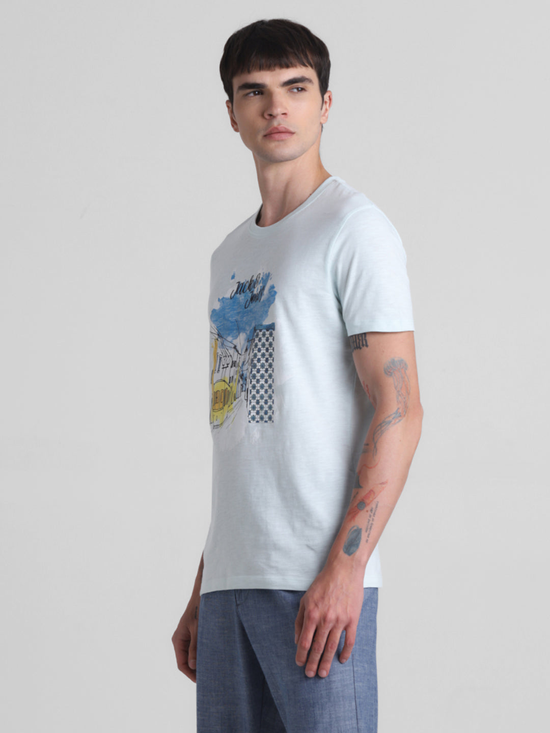 Landscape Printed Cotton T-shirt