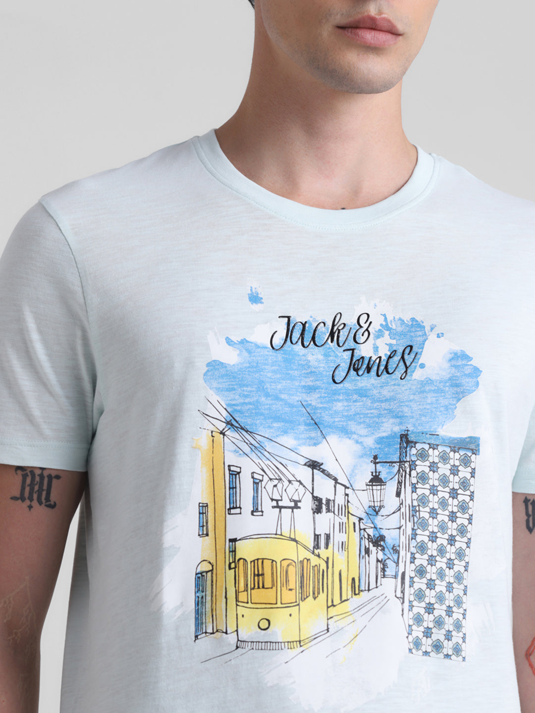 Landscape Printed Cotton T-shirt