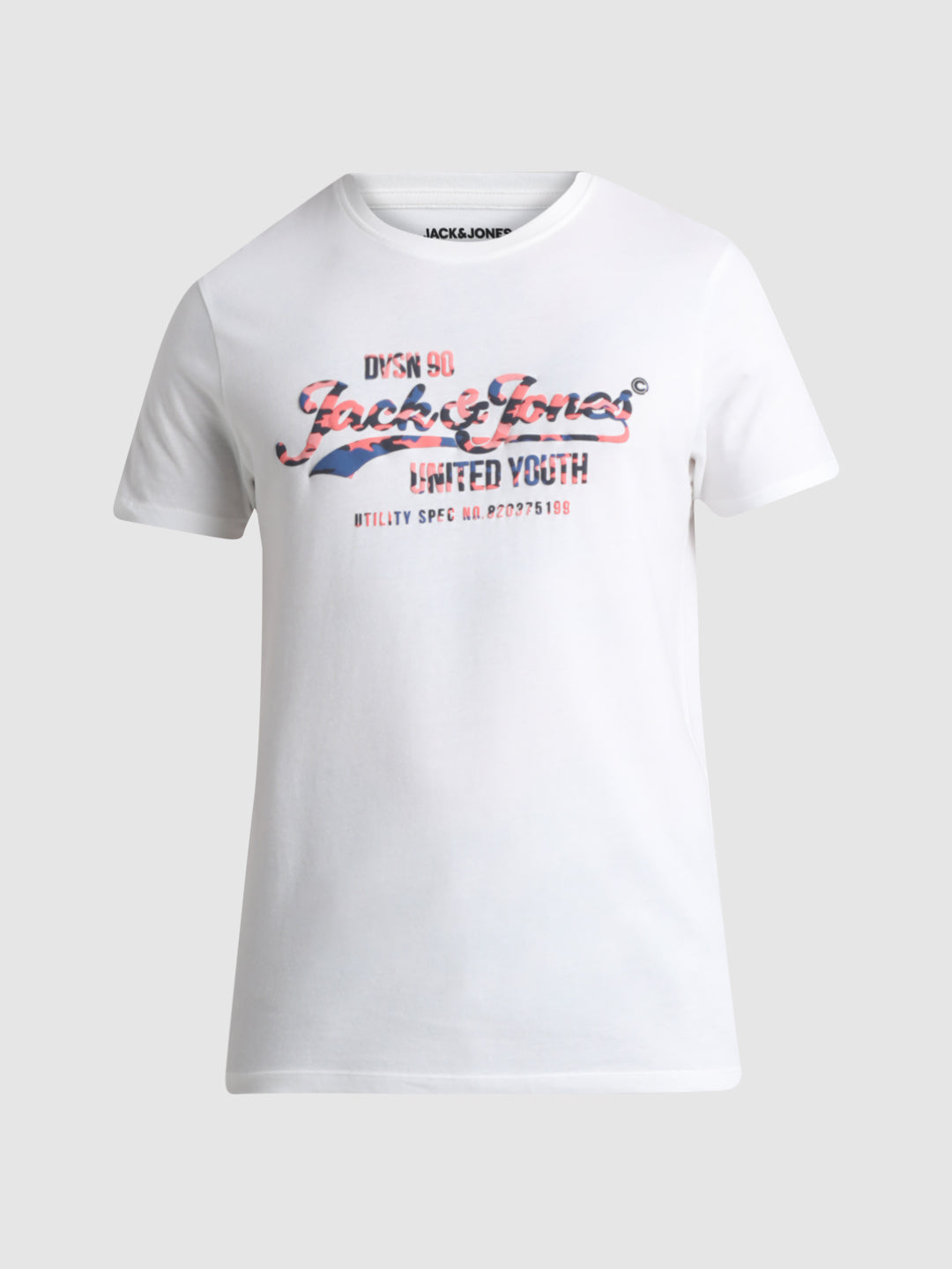 White Printed Cotton T-shirt