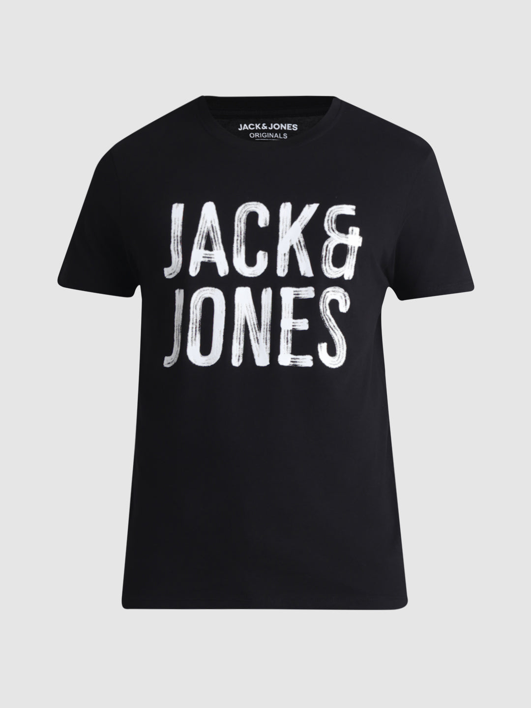 Black Large Logo Print T-shirt