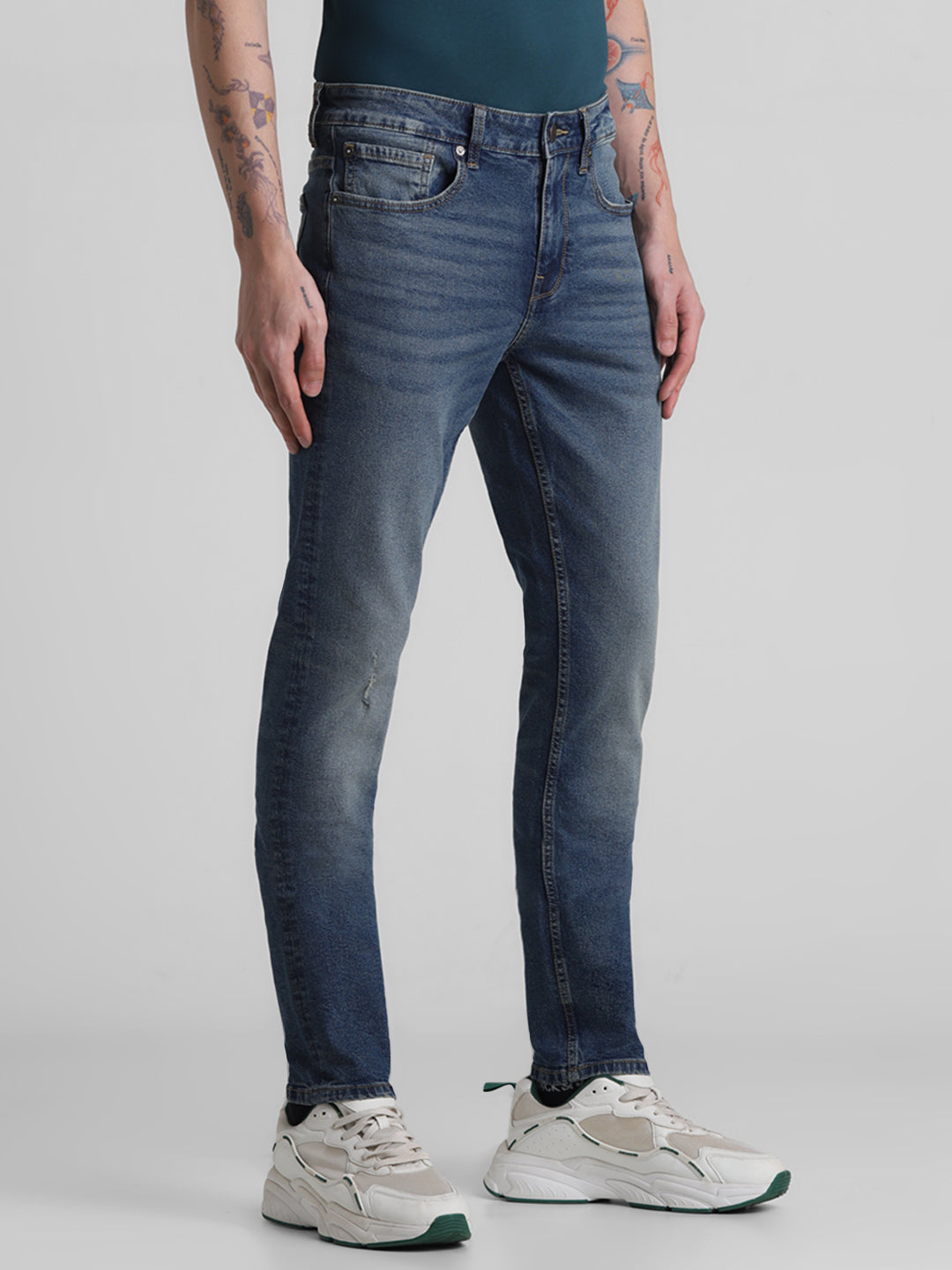Mildly Distressed Glenn Slim Fit Jeans