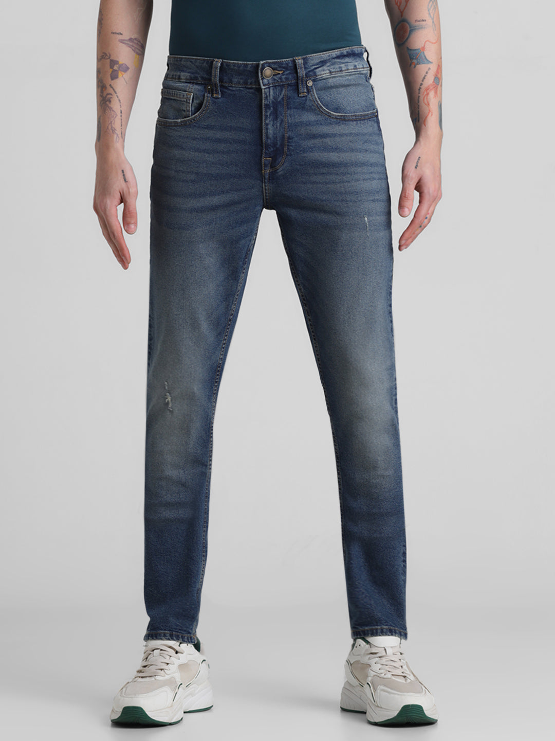 Mildly Distressed Glenn Slim Fit Jeans