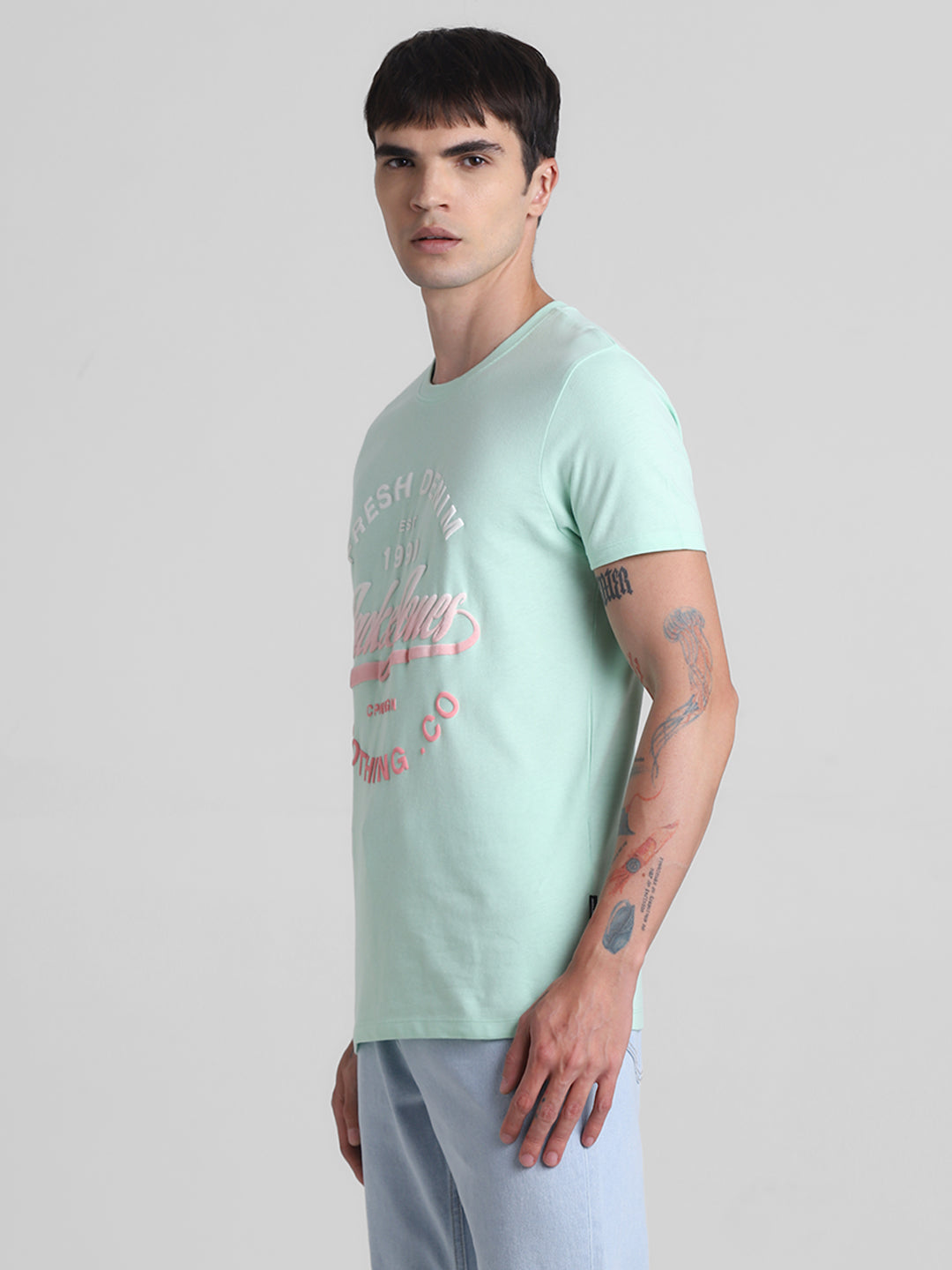 Green Logo Print T-Shirt