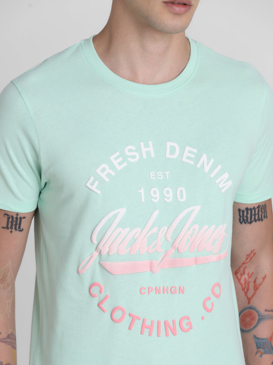 Green Logo Print T-Shirt