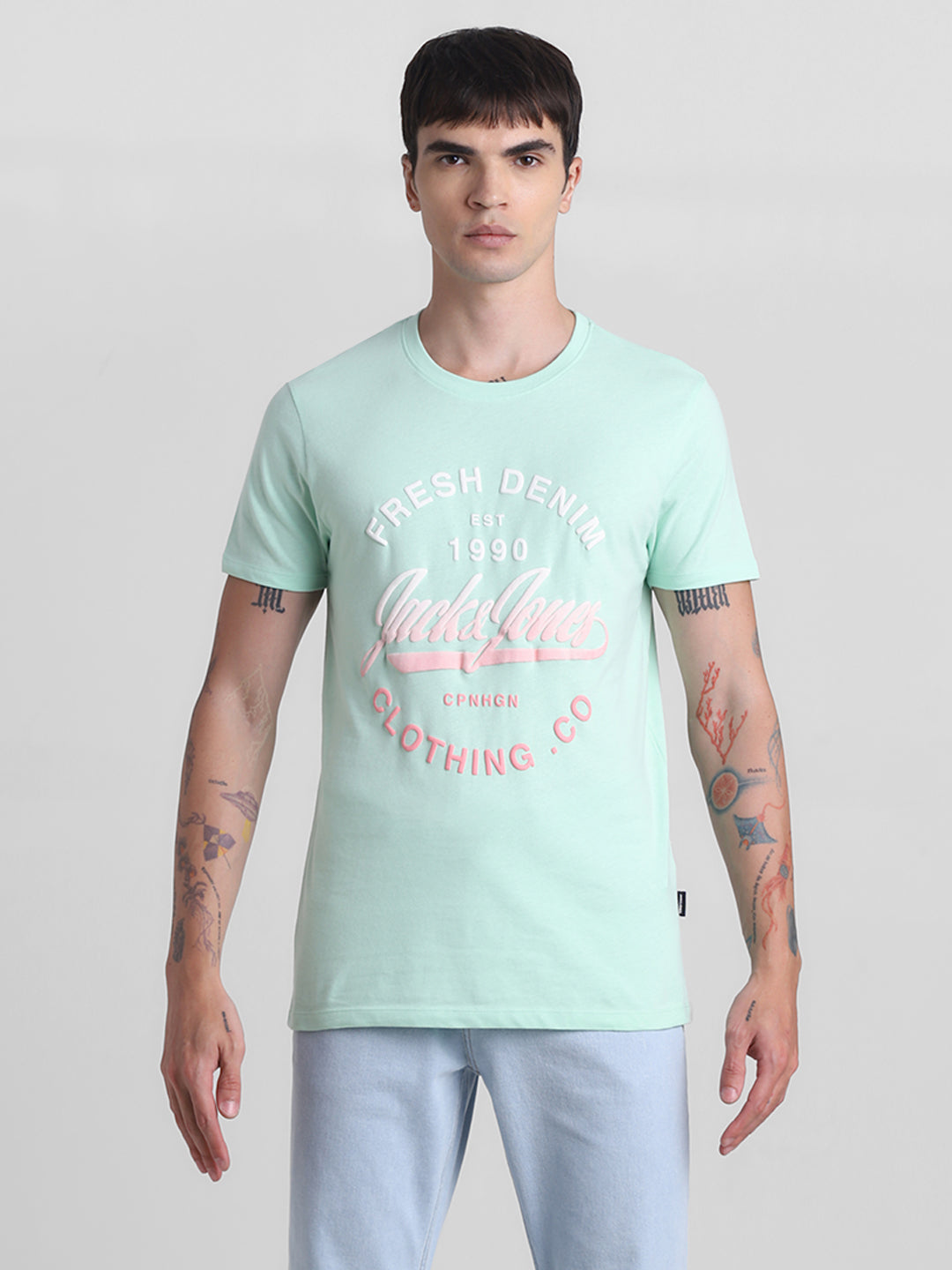 Green Logo Print T-Shirt