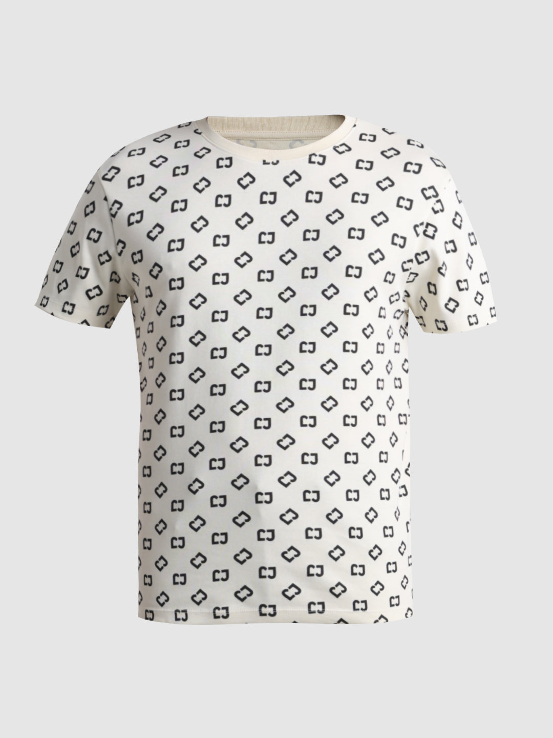 White printed Cotton T-shirt