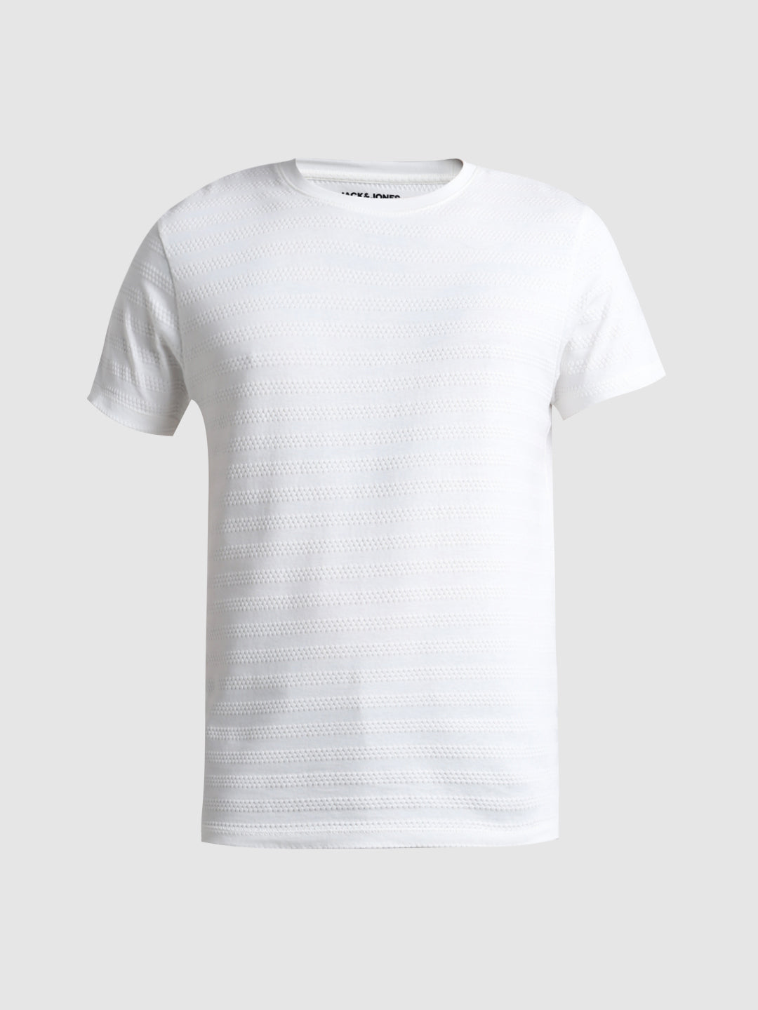 White Striped Slim Fit T-shirt