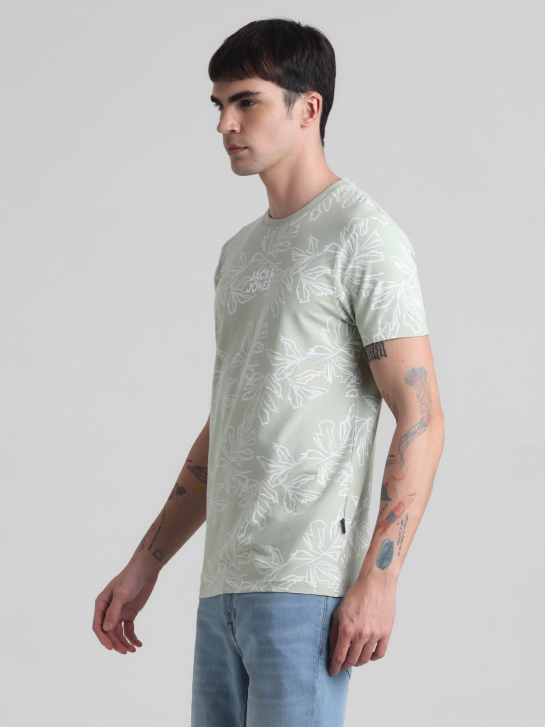 Green printed T-shirt