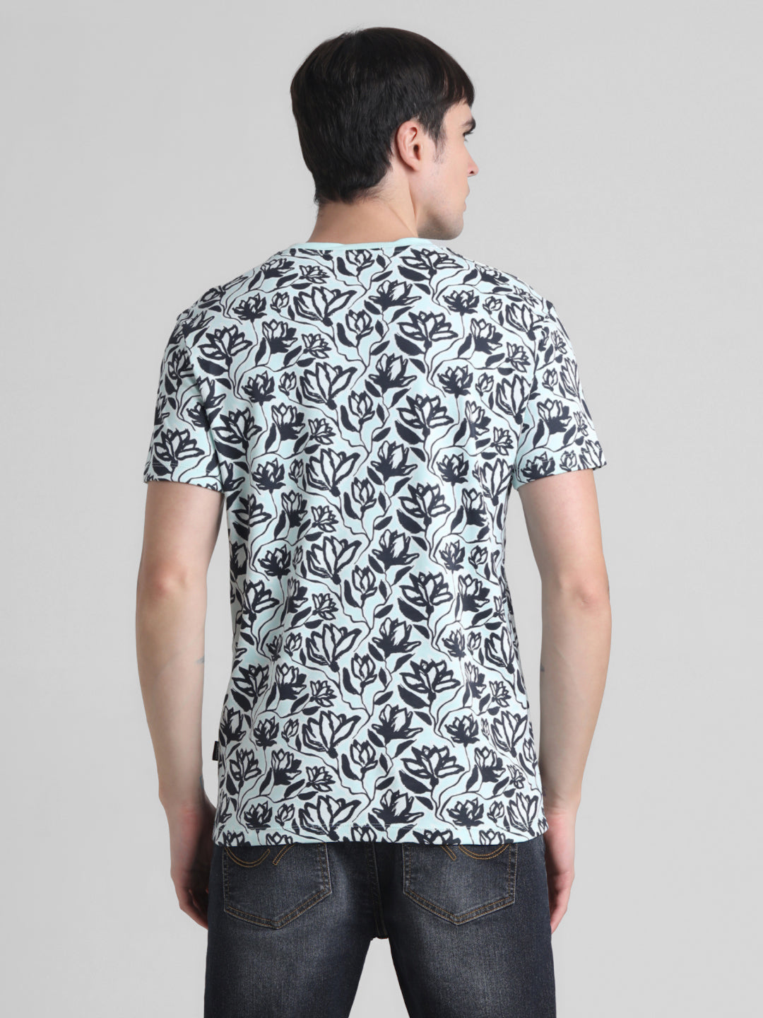 Floral Cotton Slim Fit T-shirt