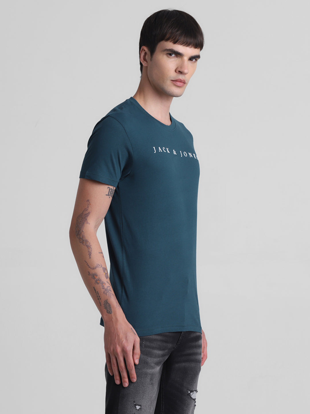 Green Logo Print T-shirt