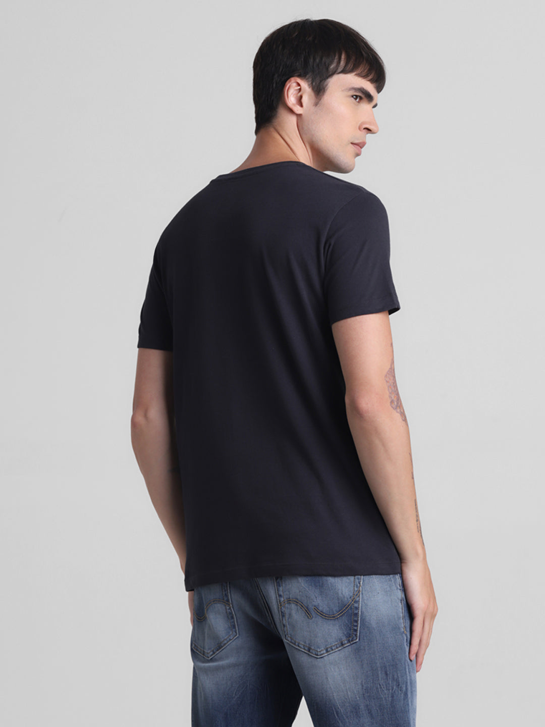 Black Logo Print T-shirt