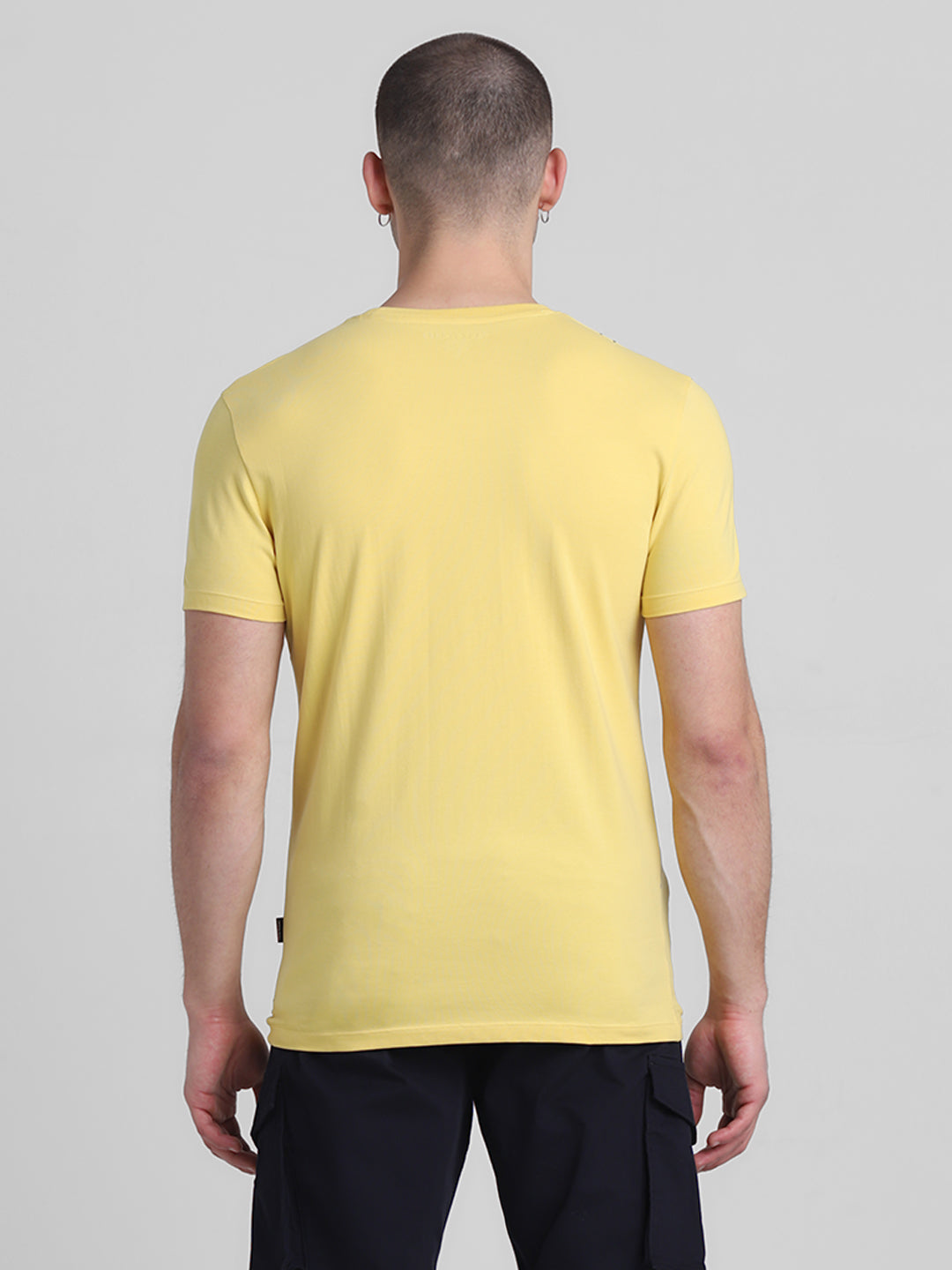 Yellow Typographic Logo T-shirt
