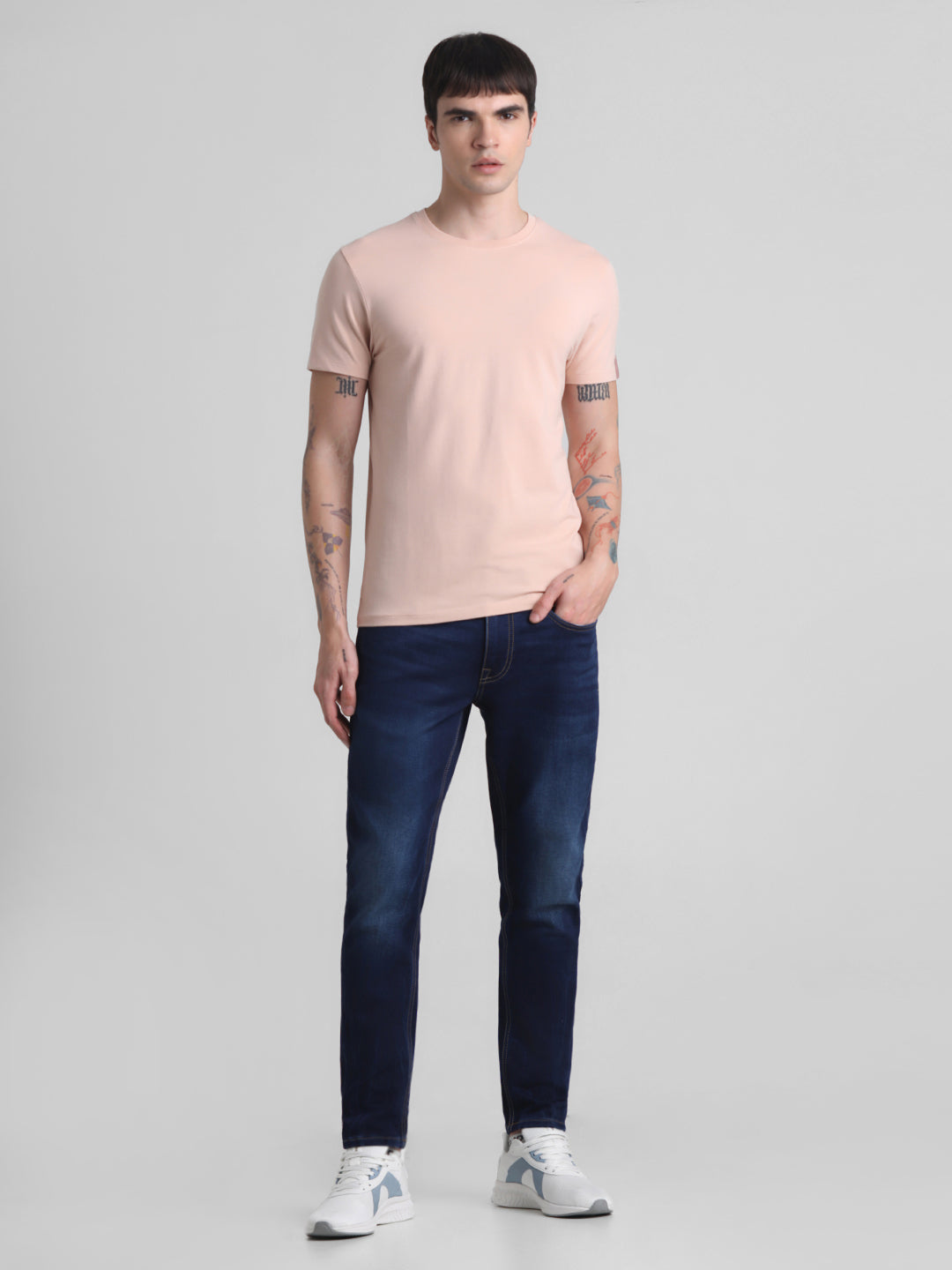 Light Pink Solid T-shirt