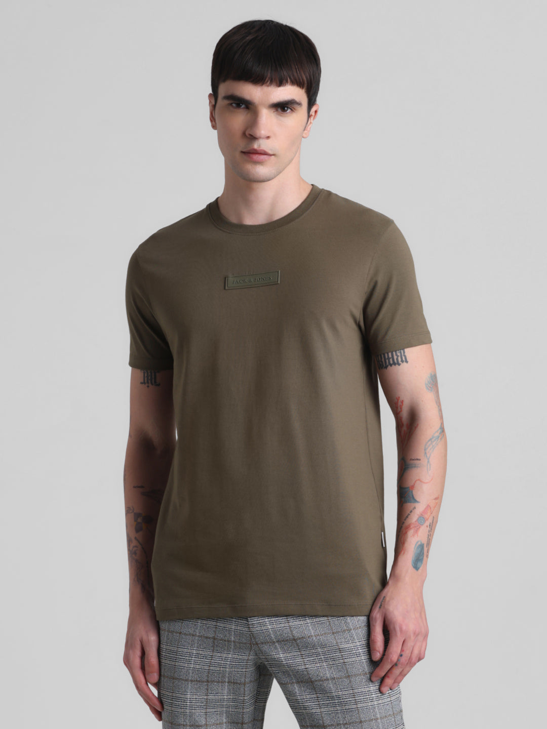 Olive Green Slim Fit T-shirt