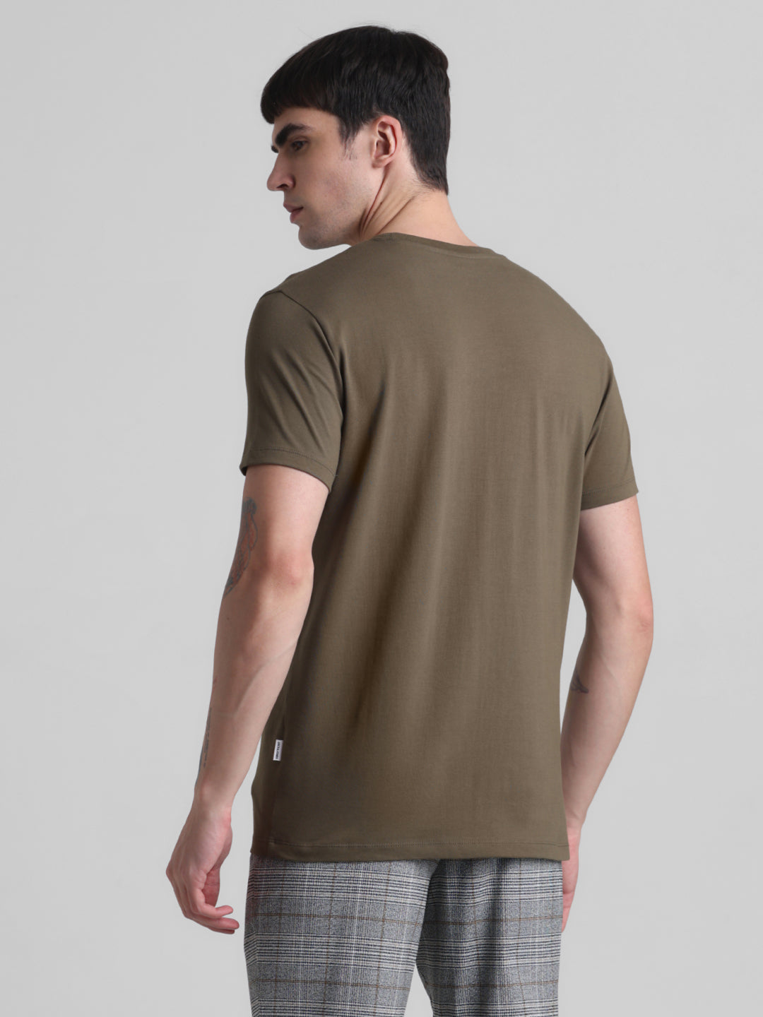 Olive Green Slim Fit T-shirt