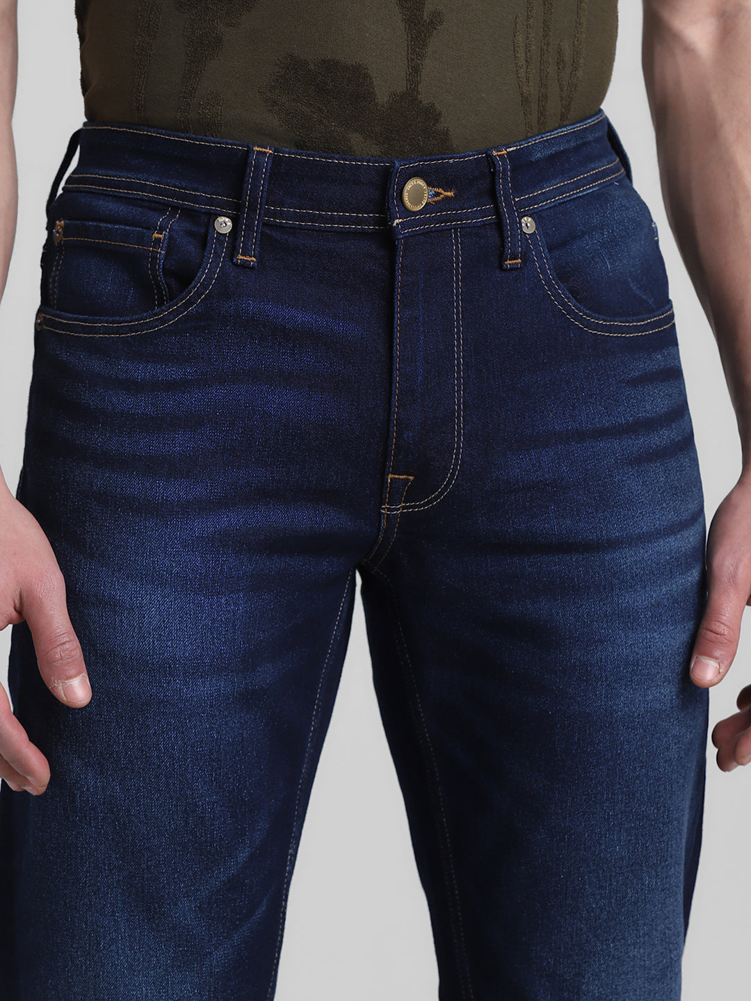 Dark Blue Clark Regular Fit Jeans