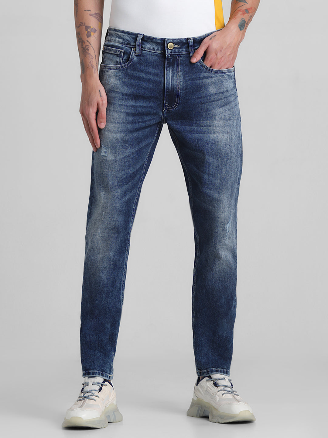 Blue Washed Ben Skinny Jeans - 36/34