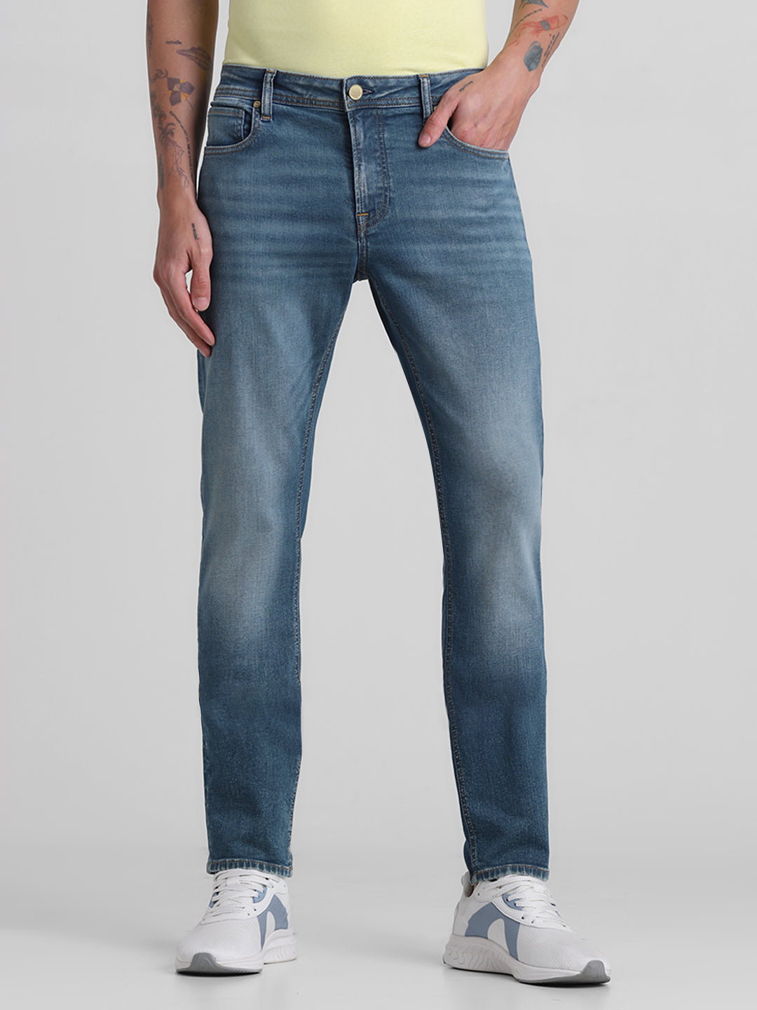 Blue 5 Pocket Glenn Slim Fit Jeans