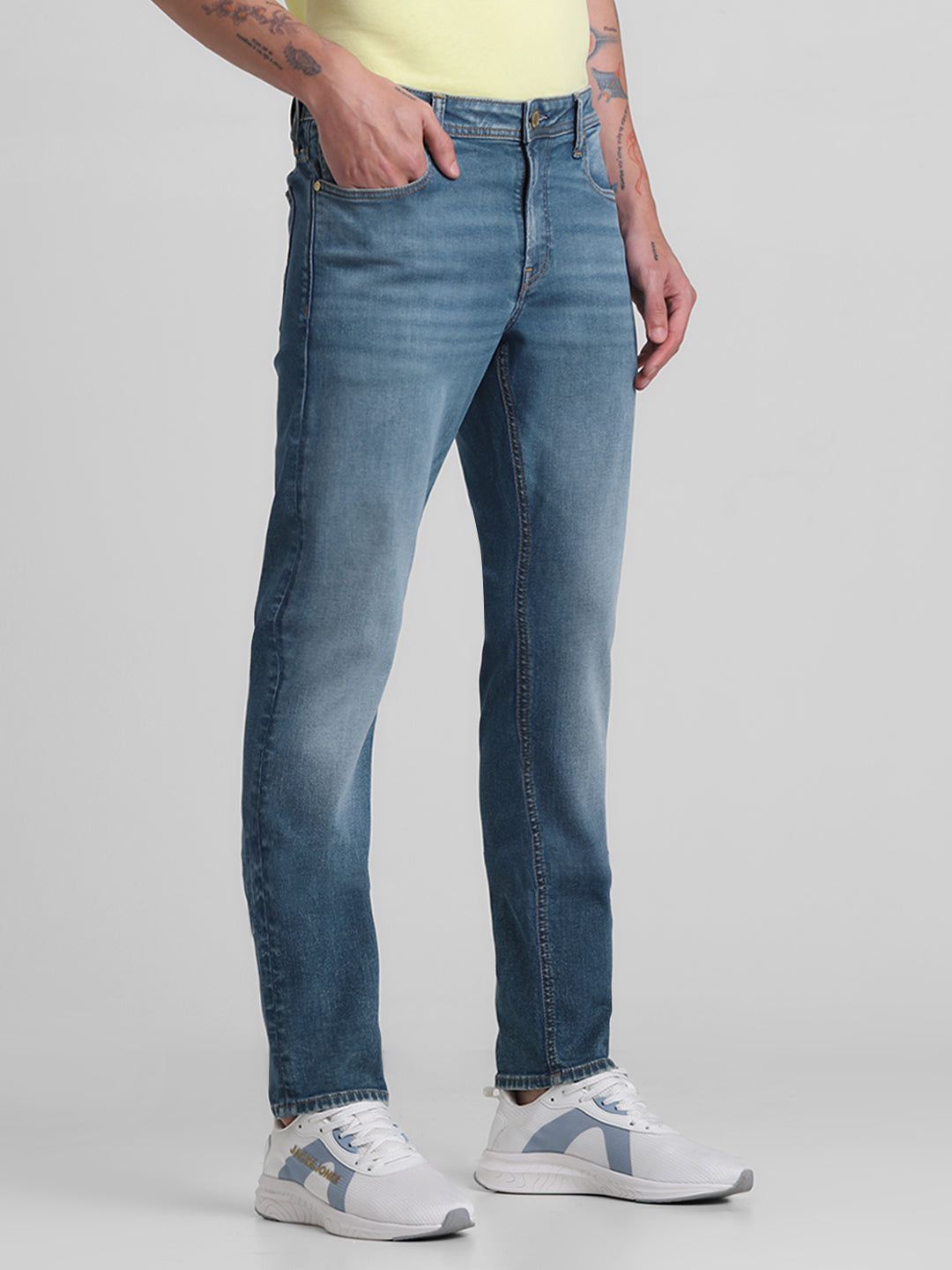 Blue 5 Pocket Glenn Slim Fit Jeans