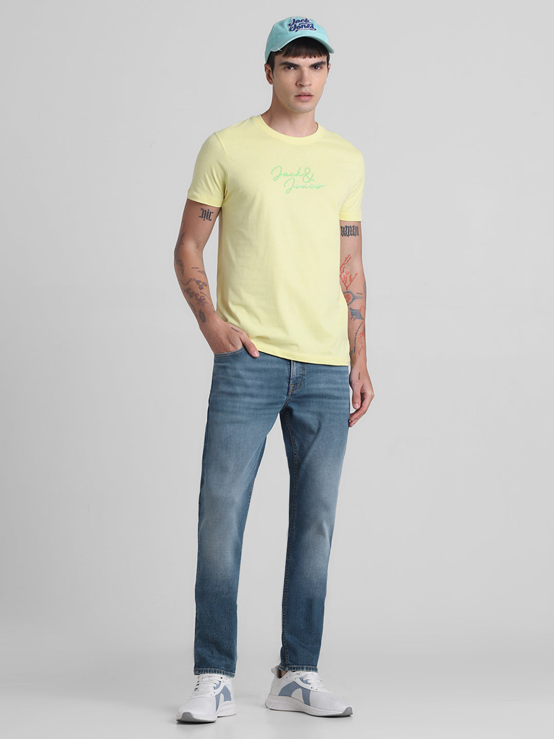 Blue 5 Pocket Glenn Slim Fit Jeans