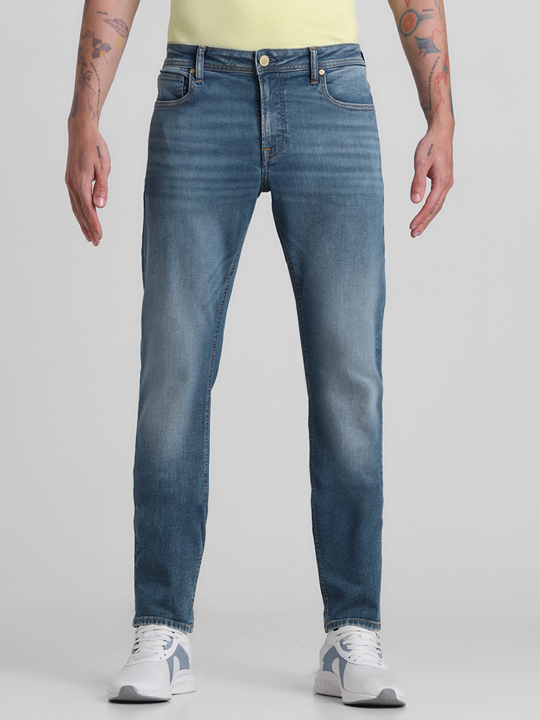 Blue 5 Pocket Glenn Slim Fit Jeans