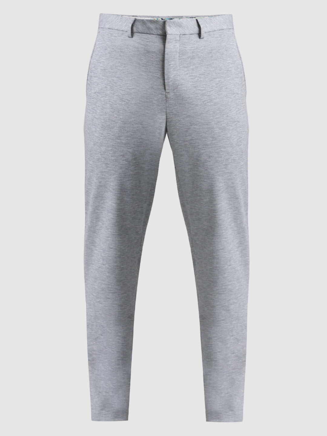 Grey Knitted Slim Fit Trousers