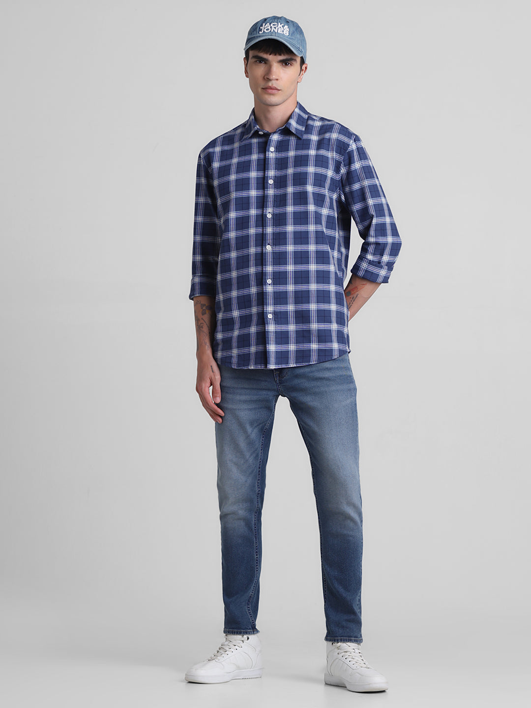 Light Blue 5 Pocket Brak Cropped Jeans