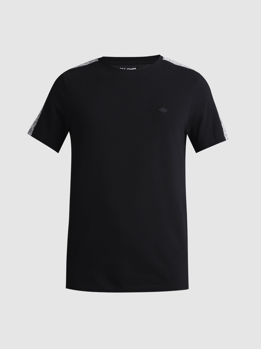 Black Contrast Tape T-shirt