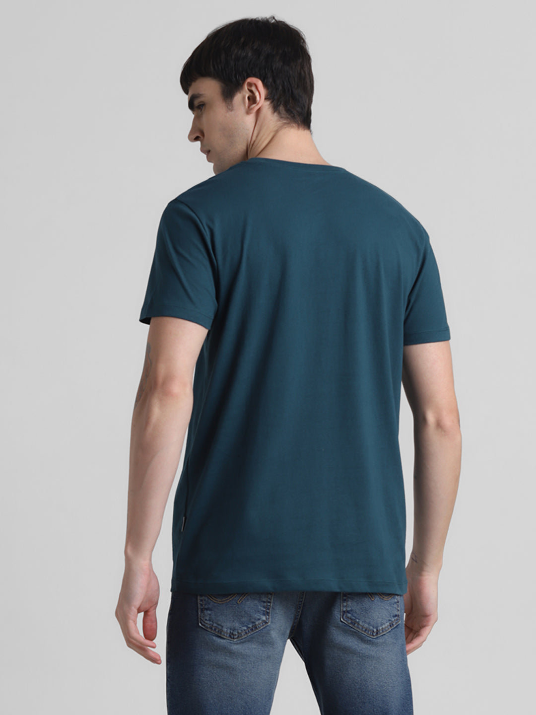 Green Logo Printed T-shirt