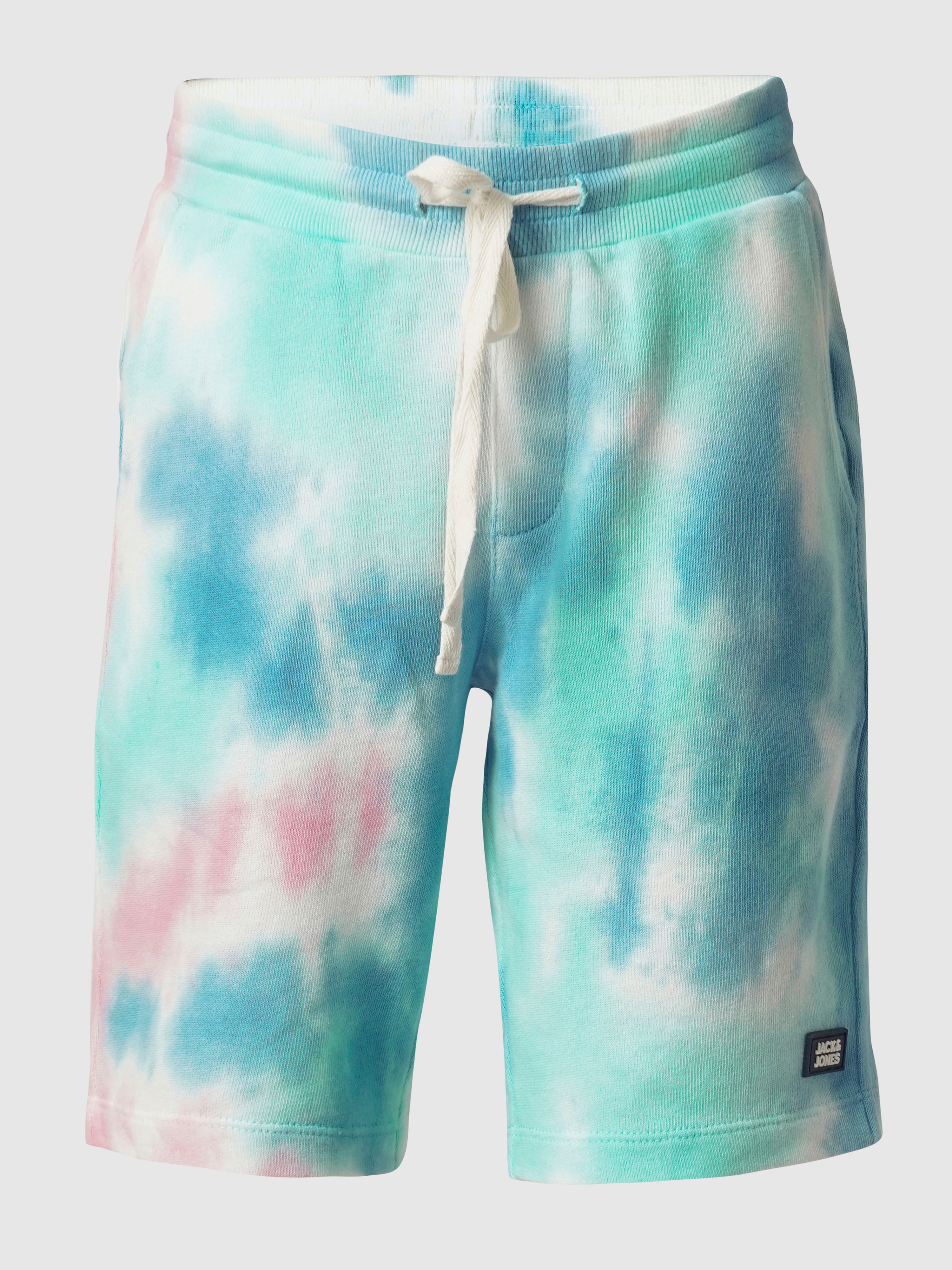 Boys Blue Tie & Dye Co-ord Set Shorts