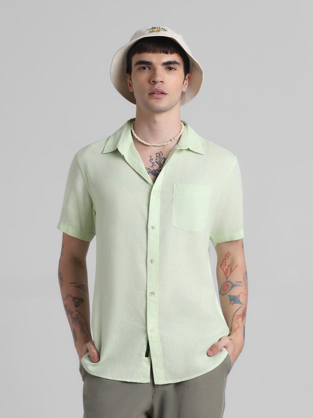 Mint Green Short Sleeve Shirt - S