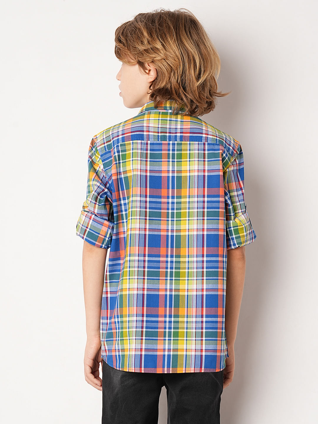 Blue Check Full Sleeves Shirt