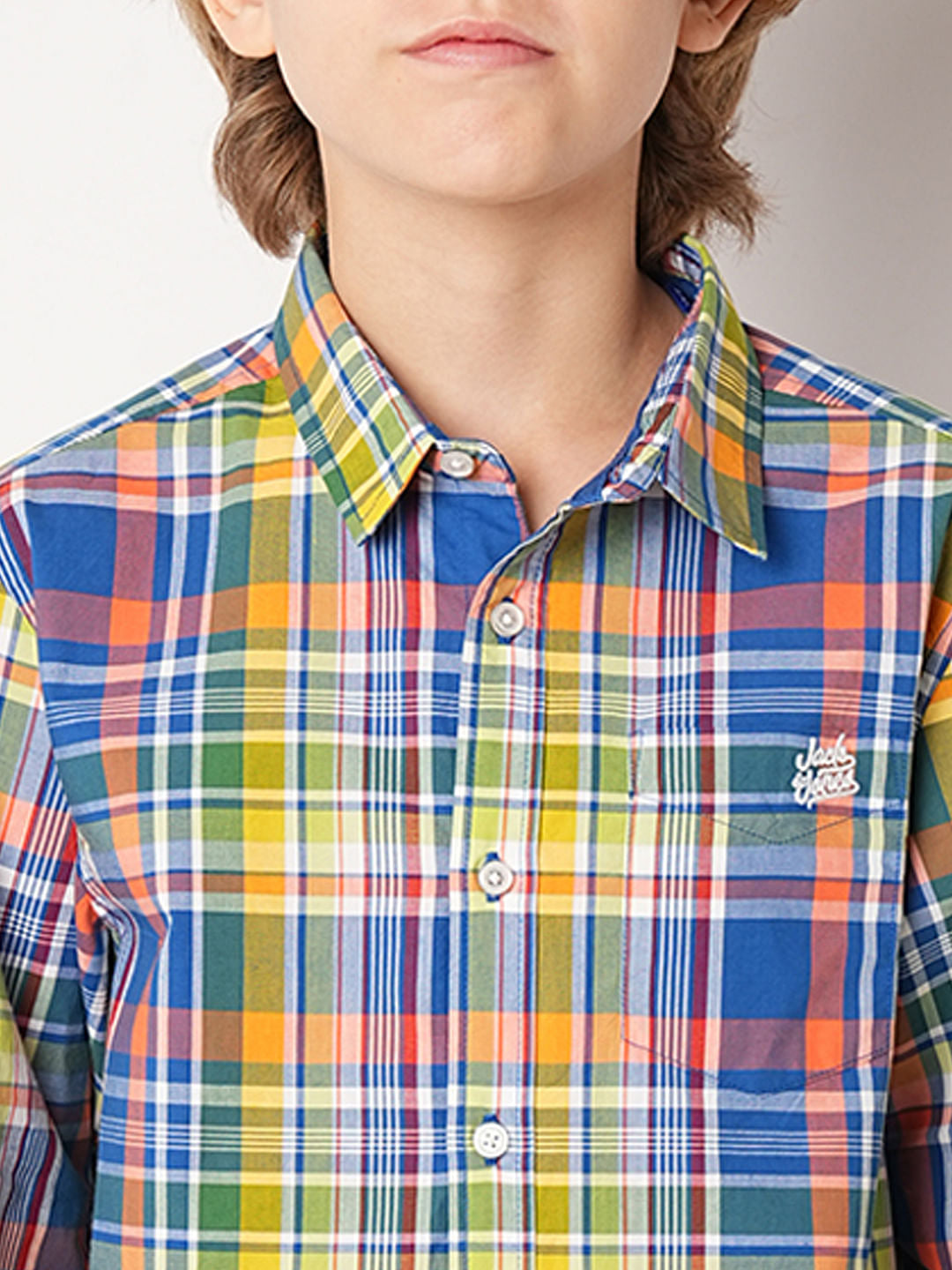 Blue Check Full Sleeves Shirt