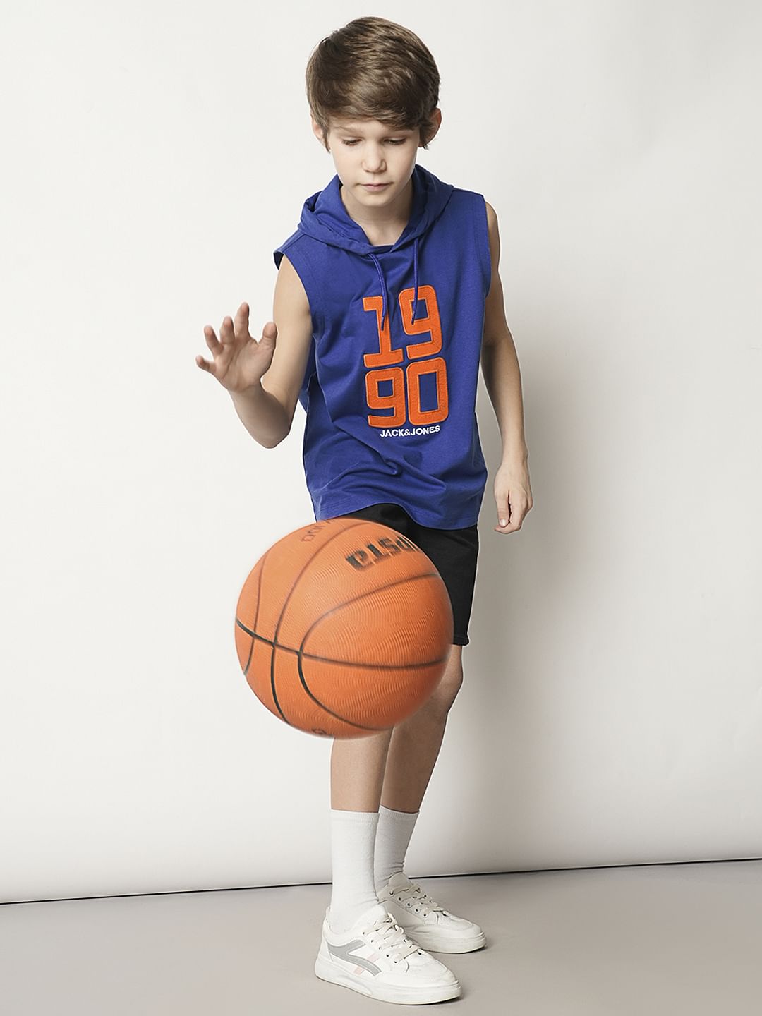 Boys Blue Hooded T-shirt