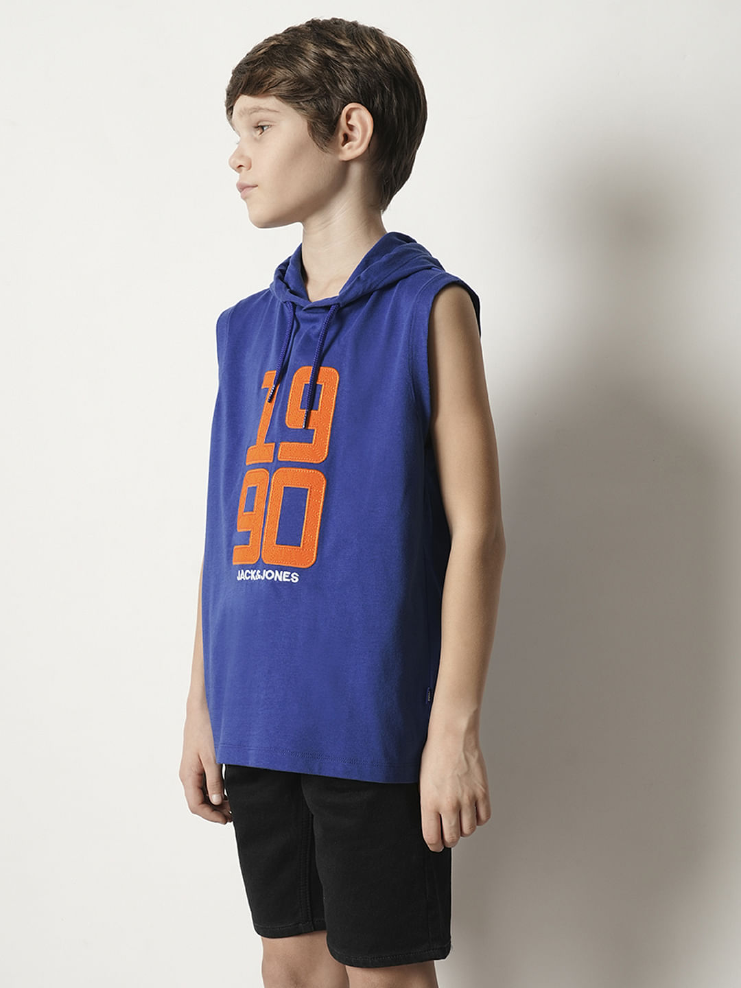 Boys Blue Hooded T-shirt