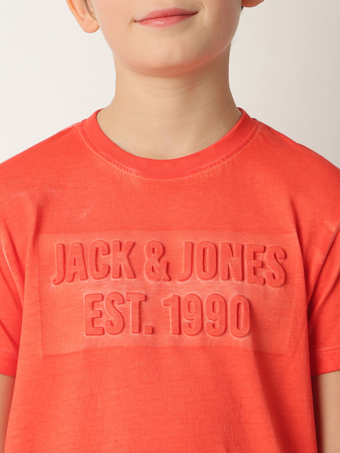 Boys Red Logo Print T-shirt