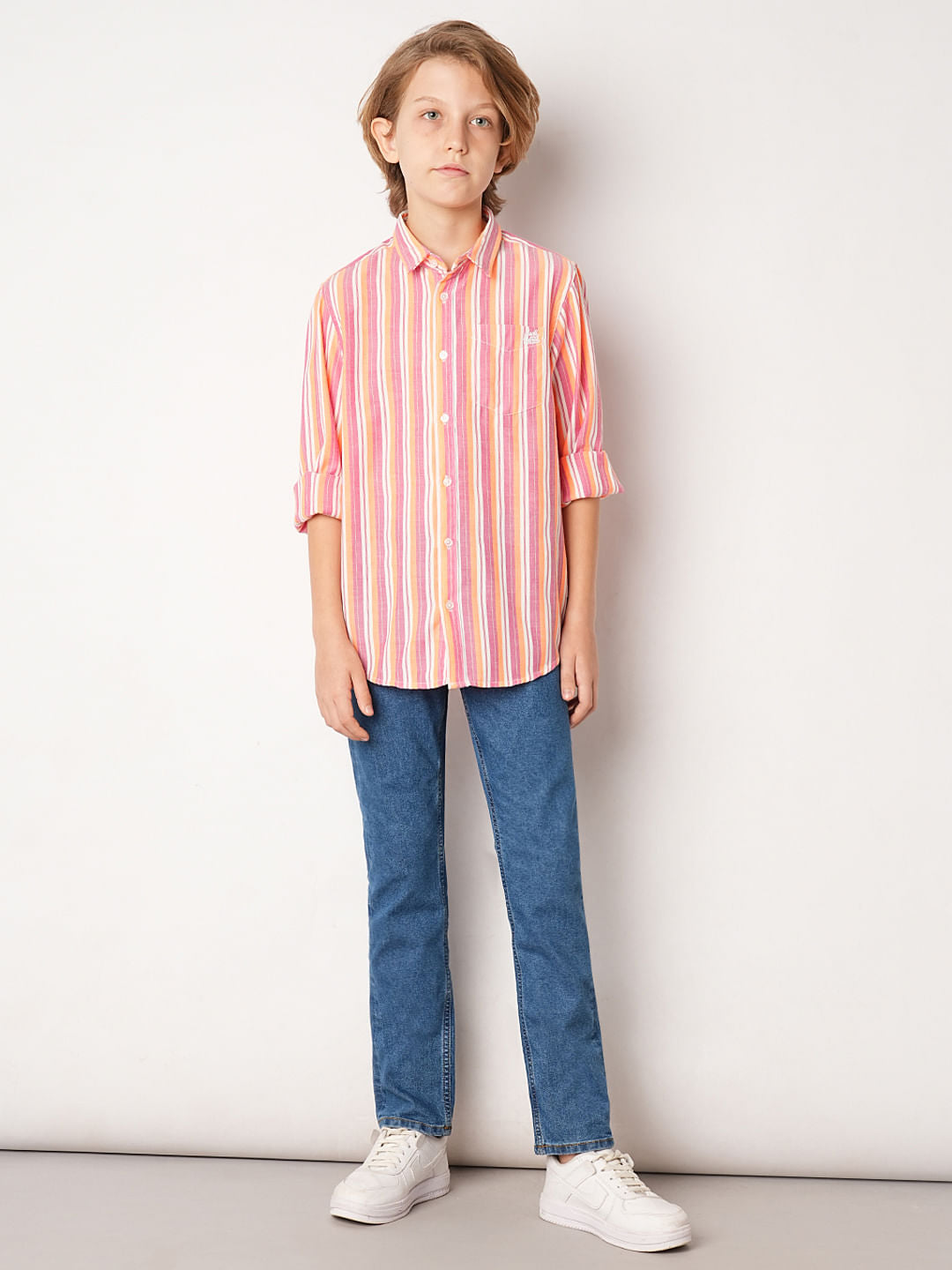 Blue Washed Regular Fit Jeans