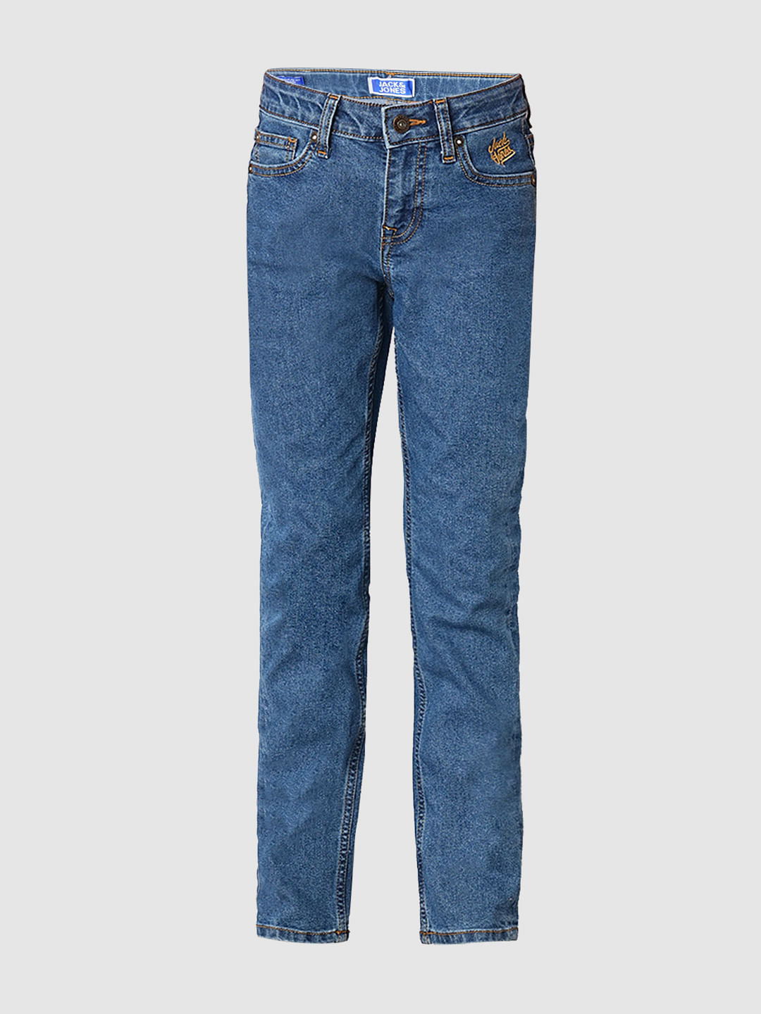 Blue Washed Regular Fit Jeans