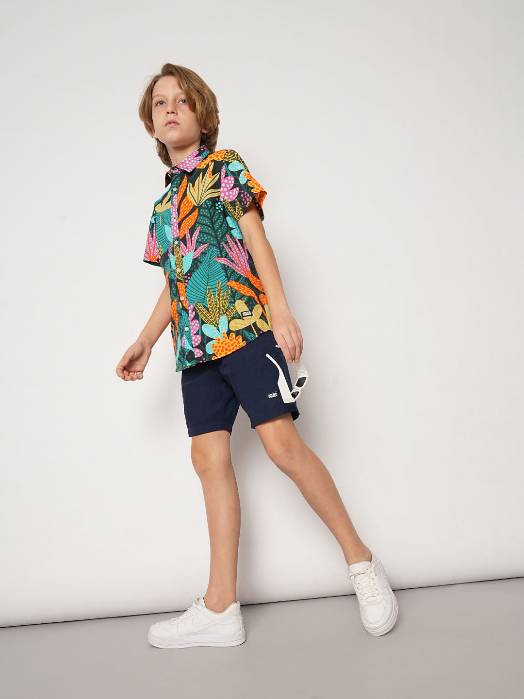 Navy Blue Casual Shorts - 4/5Y