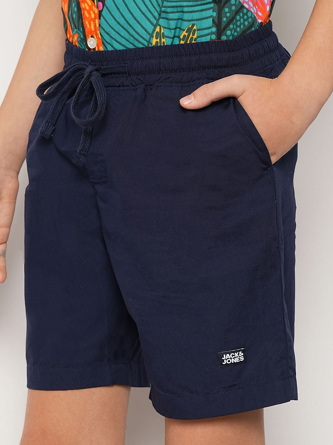 Navy Blue Casual Shorts