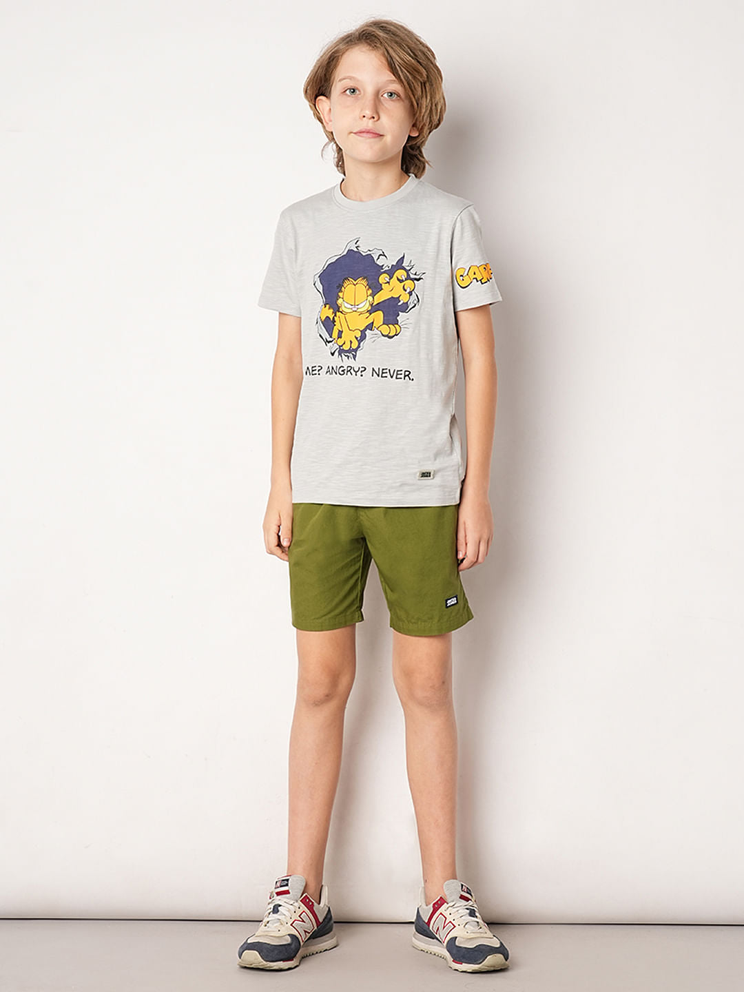 Dark Green Cotton Shorts