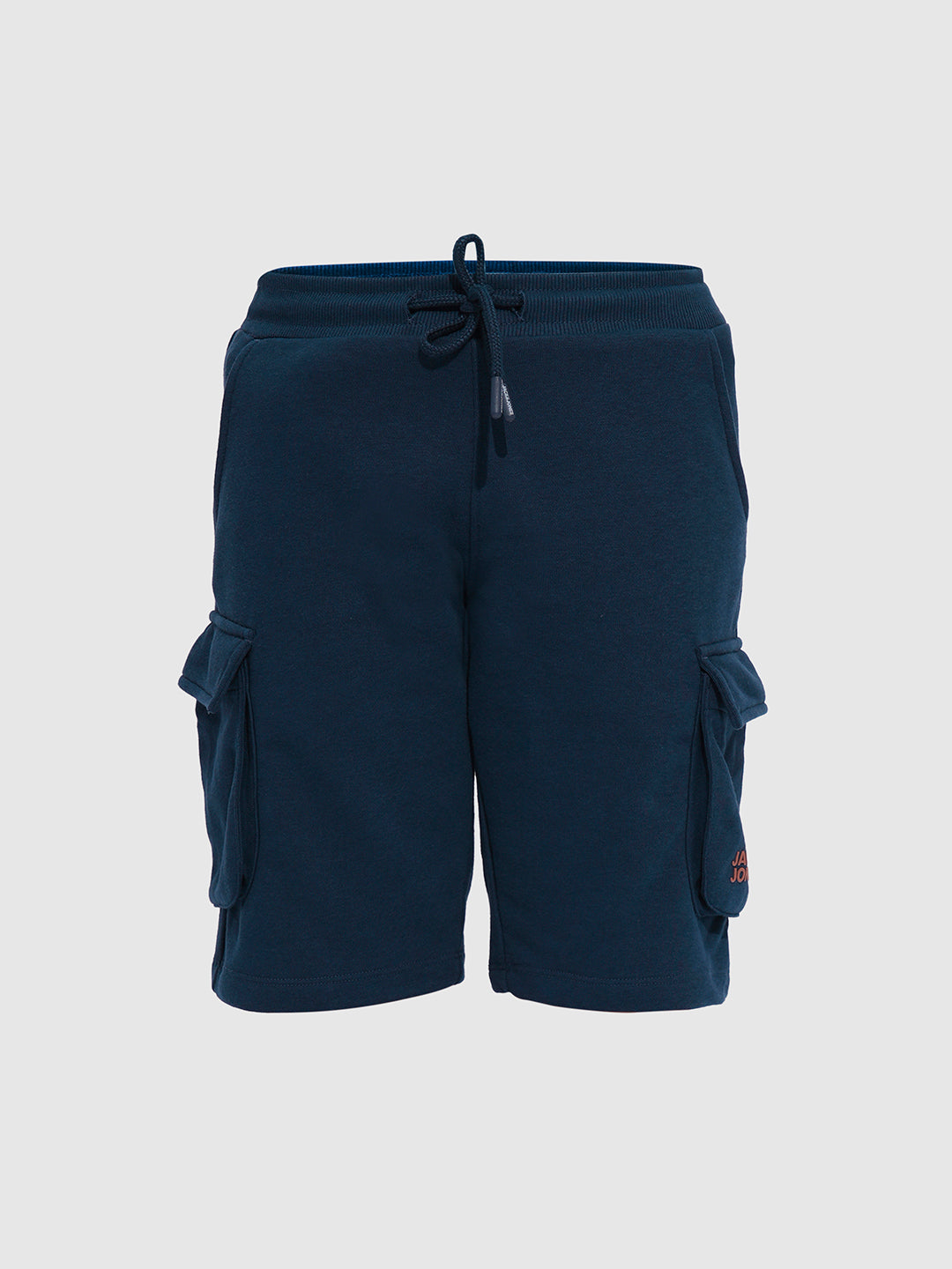 Boys Navy Drawstring Cargo Shorts