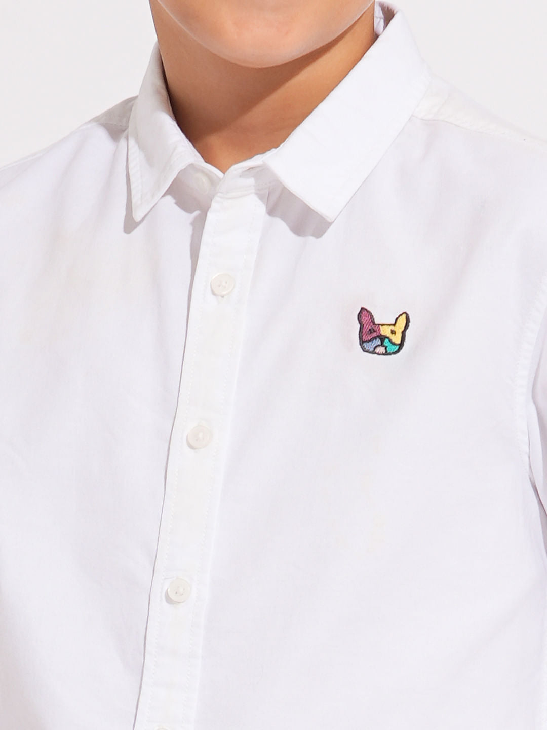 Boys White Oxford Cotton Shirt