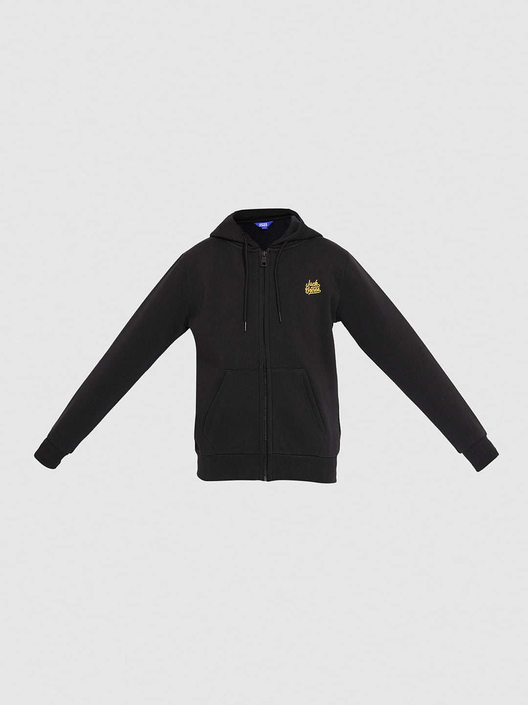 Boys Black Hooded Sweatshirt