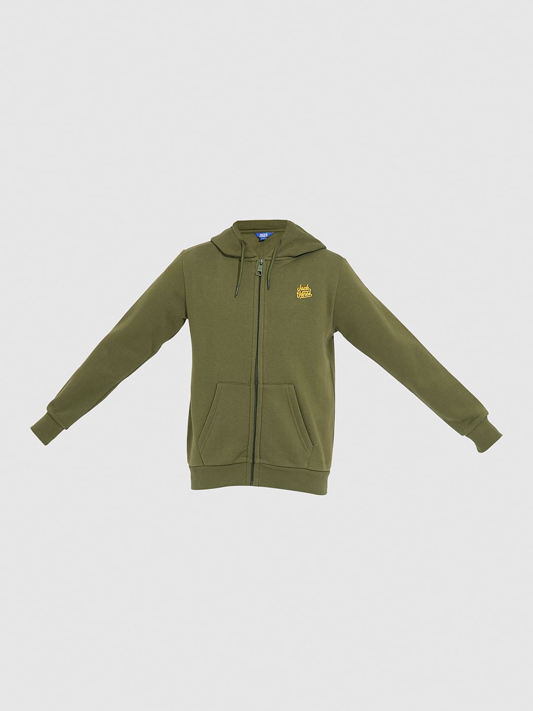 Boys Green Hooded Sweatshirt