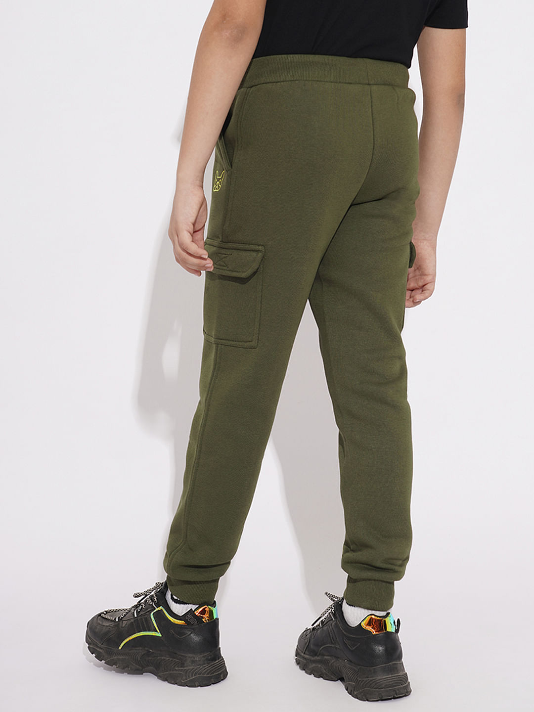 Boys Olive Jogger Sweatpants