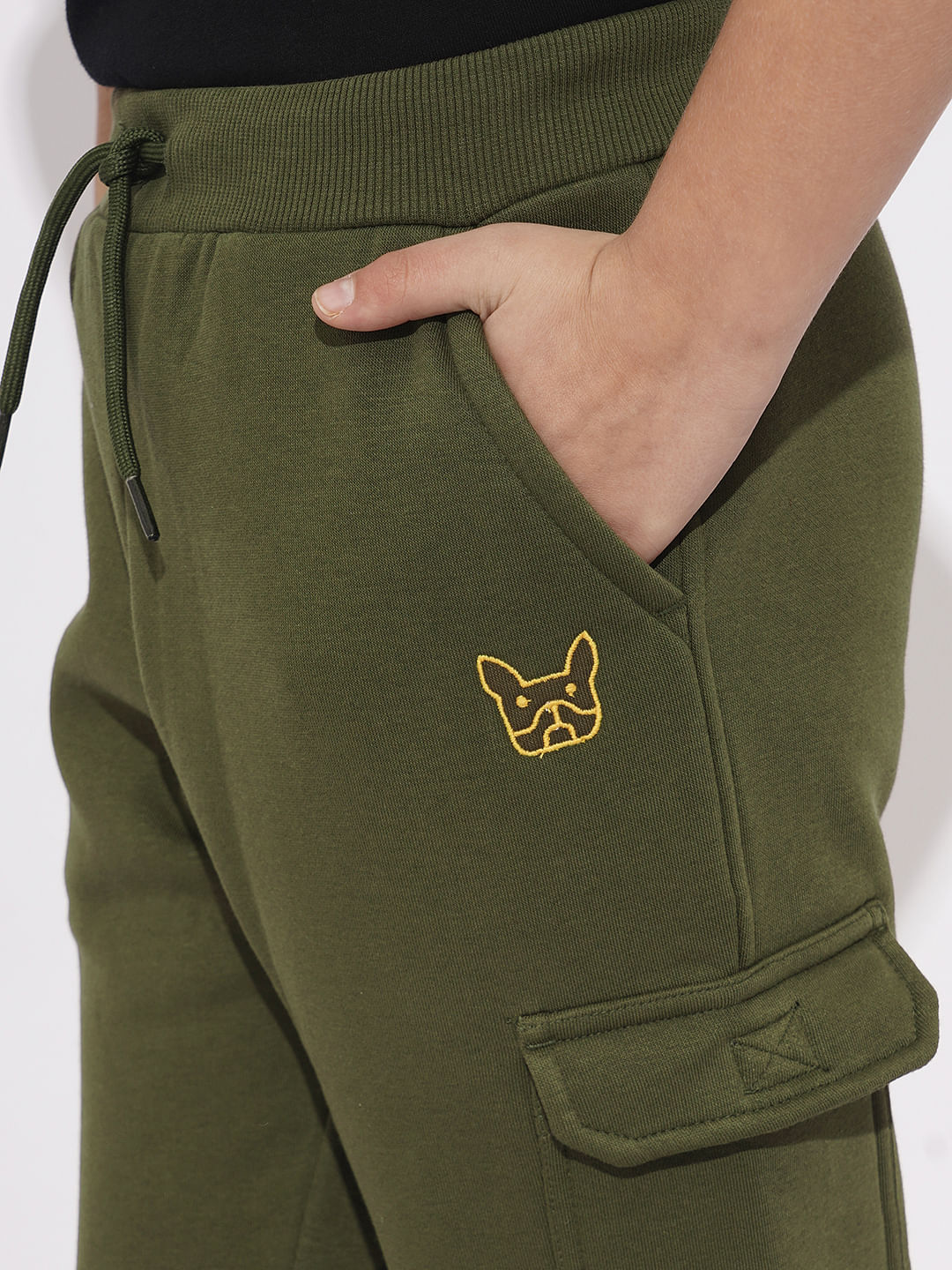 Boys Olive Jogger Sweatpants