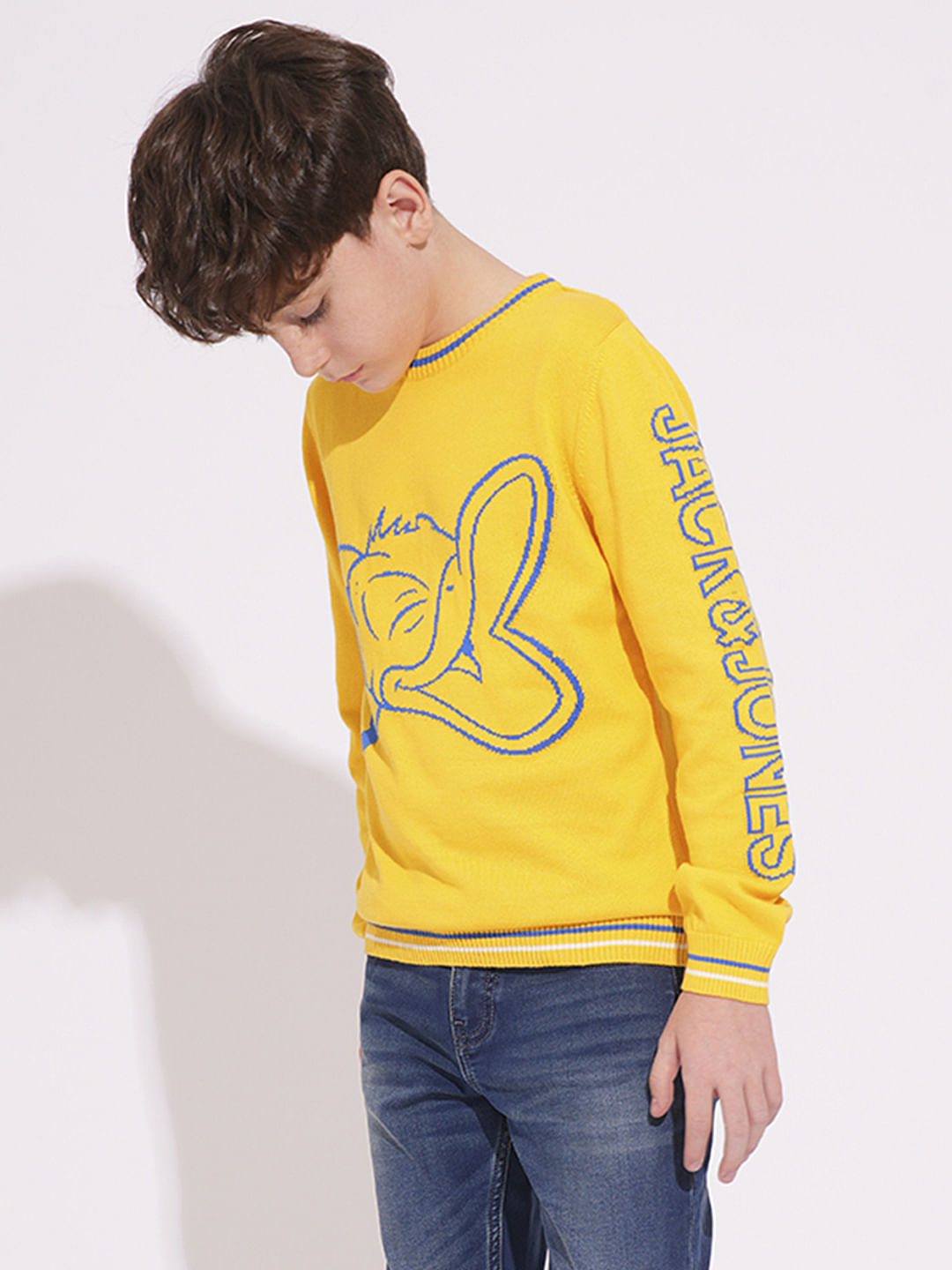 DONALD DUCK Yellow Printed Pullover