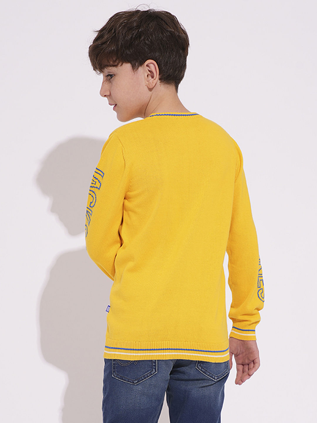 DONALD DUCK Yellow Printed Pullover